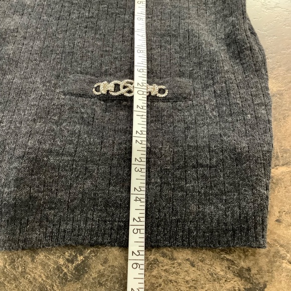 Vintage ADOLFO Wool Quarter- Zip Sweater Sz L 36-38 bust - Picture 11 of 14